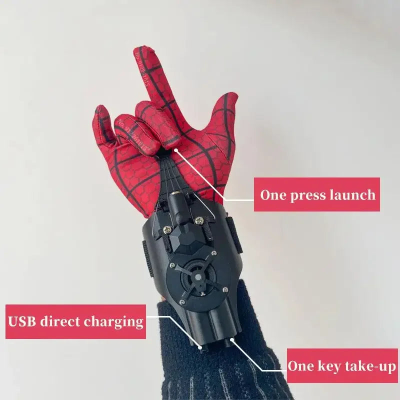 Anime spiderman figura web shooters dispositivo lançador de pulso crianças brinquedos cosplay acessórios adereços aranha-linha presente para crianças