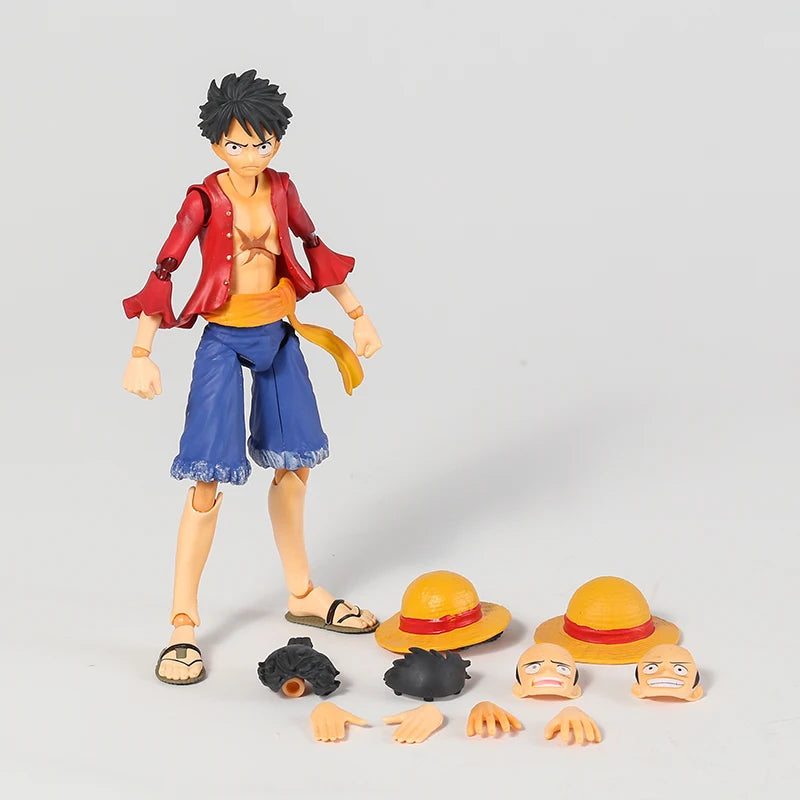 MH Variable Action Heroes One Piece Portgas D Ace Monkey D Luffy Roronoa Zoro Action Figure Model Toy Gift For Collection