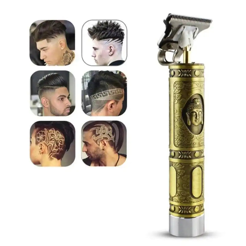 Máquina de corte de cabelo FUTURO FELIZ para designer de barba masculina elétrica aleatória profissional